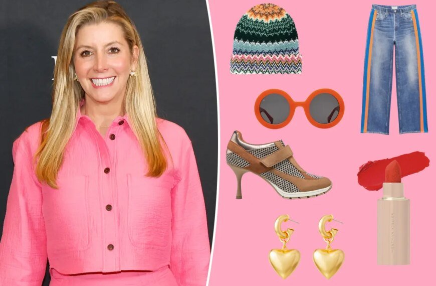 Sara Blakely's Must-Have Items: Sweatpant Jeans and High-Heeled Sneakers