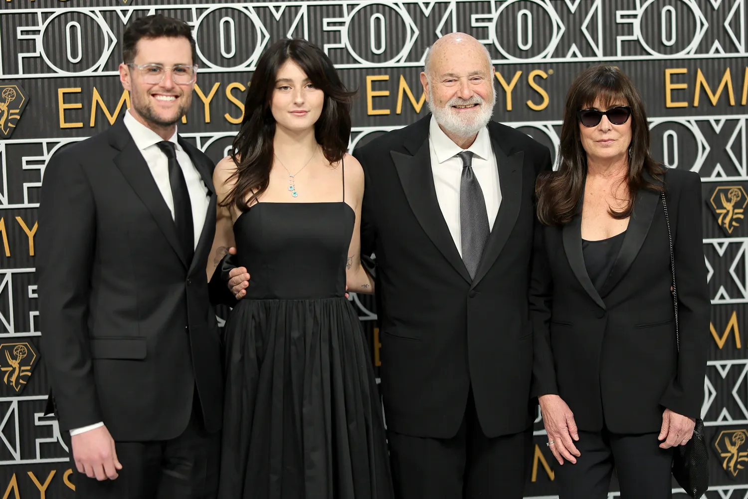 Jake Reiner, Romy Reiner, Rob Reiner, and Michele Reiner attend the 75th Primetime Emmy Awards on January 15, 2024 in Los Angeles, California.