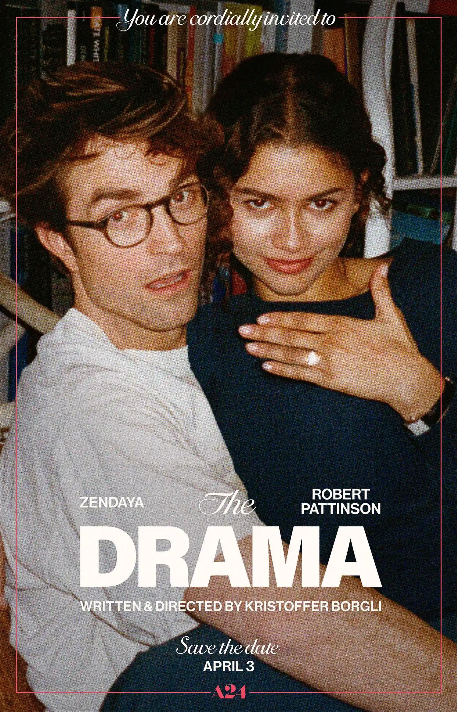 Robert Pattinson and Zendaya in the poster of 'The Drama'