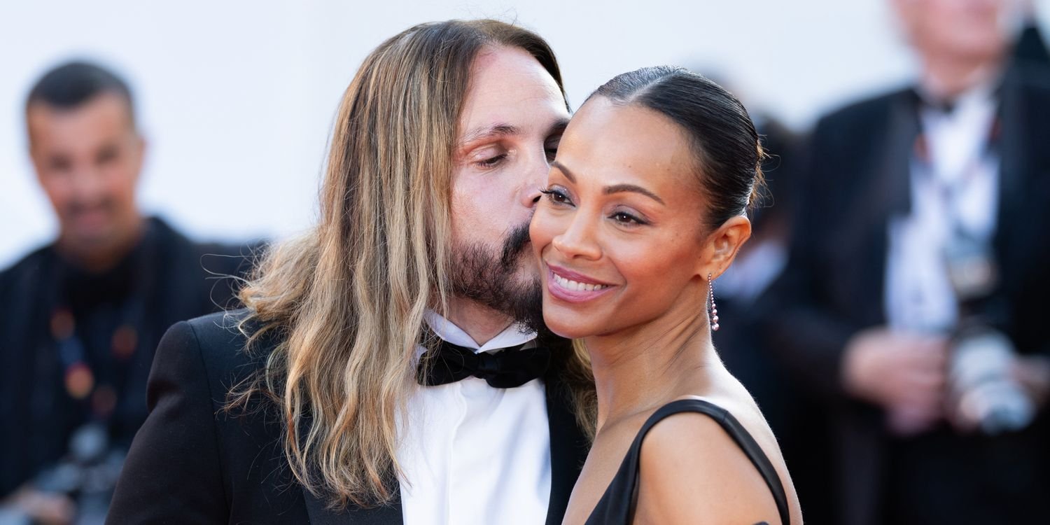 Zoe Saldaña and Marco Perego Share a Heartwarming Moment Behind the Scenes