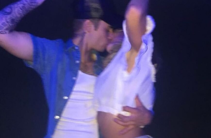 Justin and Hailey Bieber Celebrate Their 10th New Year Together with a Cute PDA Moment