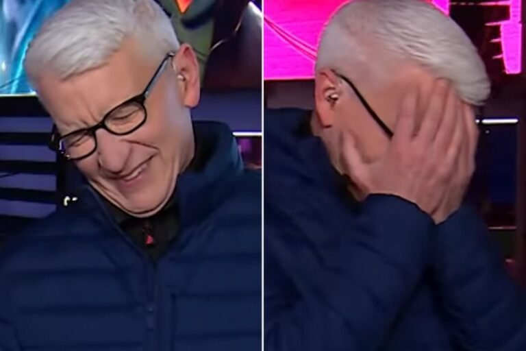 Anderson Cooper Struggles to Hold It Together During Live Reading of Taylor Swift's 'Wood' on New Year's Eve