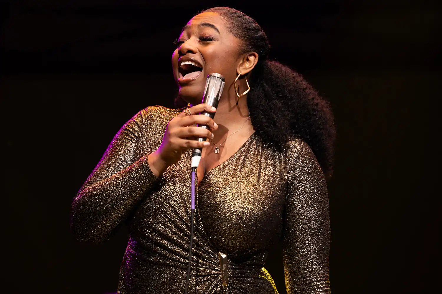 Samara Joy performs during Wednesday Jazzy Nights