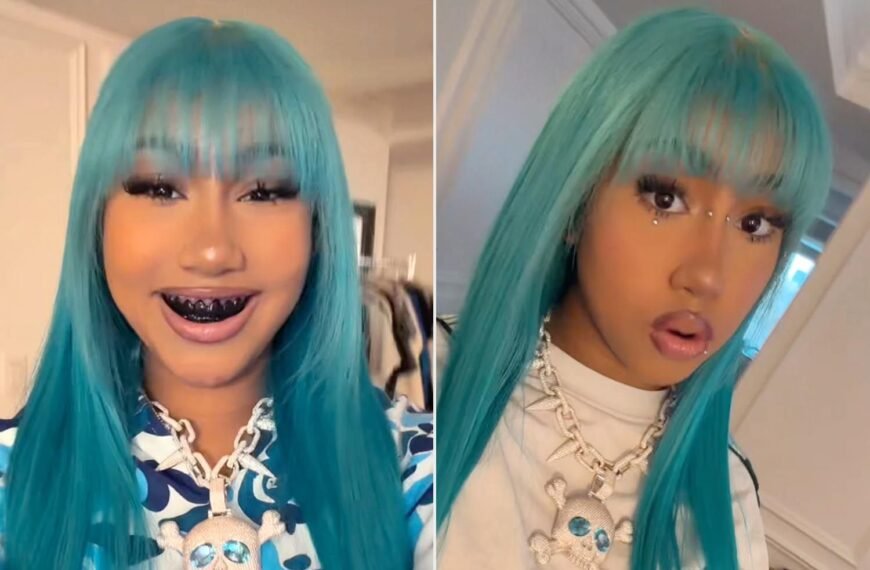 North West Showcases Bridge Piercing, Black Grills, and a Stunning 106-Carat Diamond Pendant in New TikTok Videos