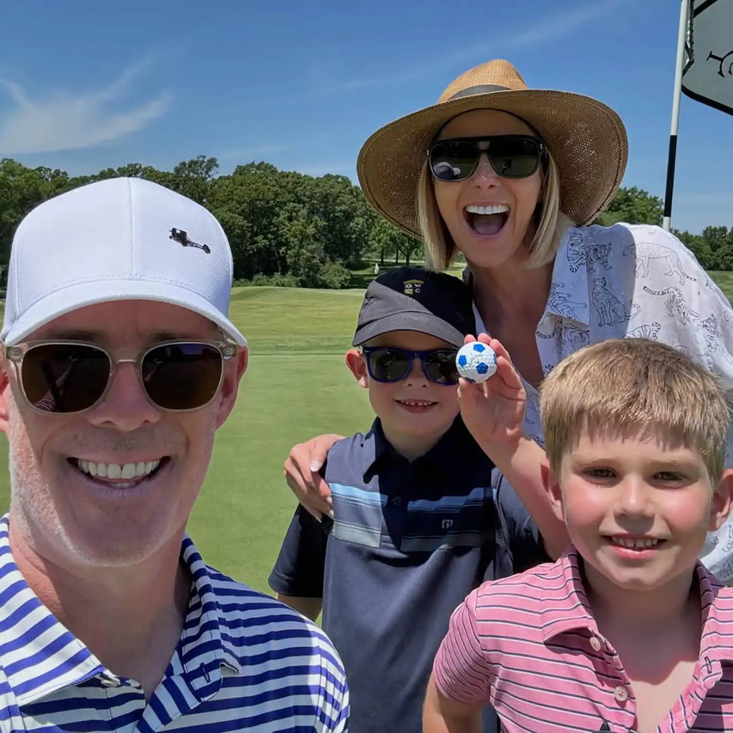 Joe Buck, Michelle Beisner and sons