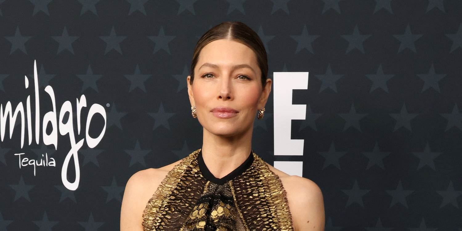 Jessica Biel Shines in Gold Sequins at Her First Critics Choice Awards in Eight Years
