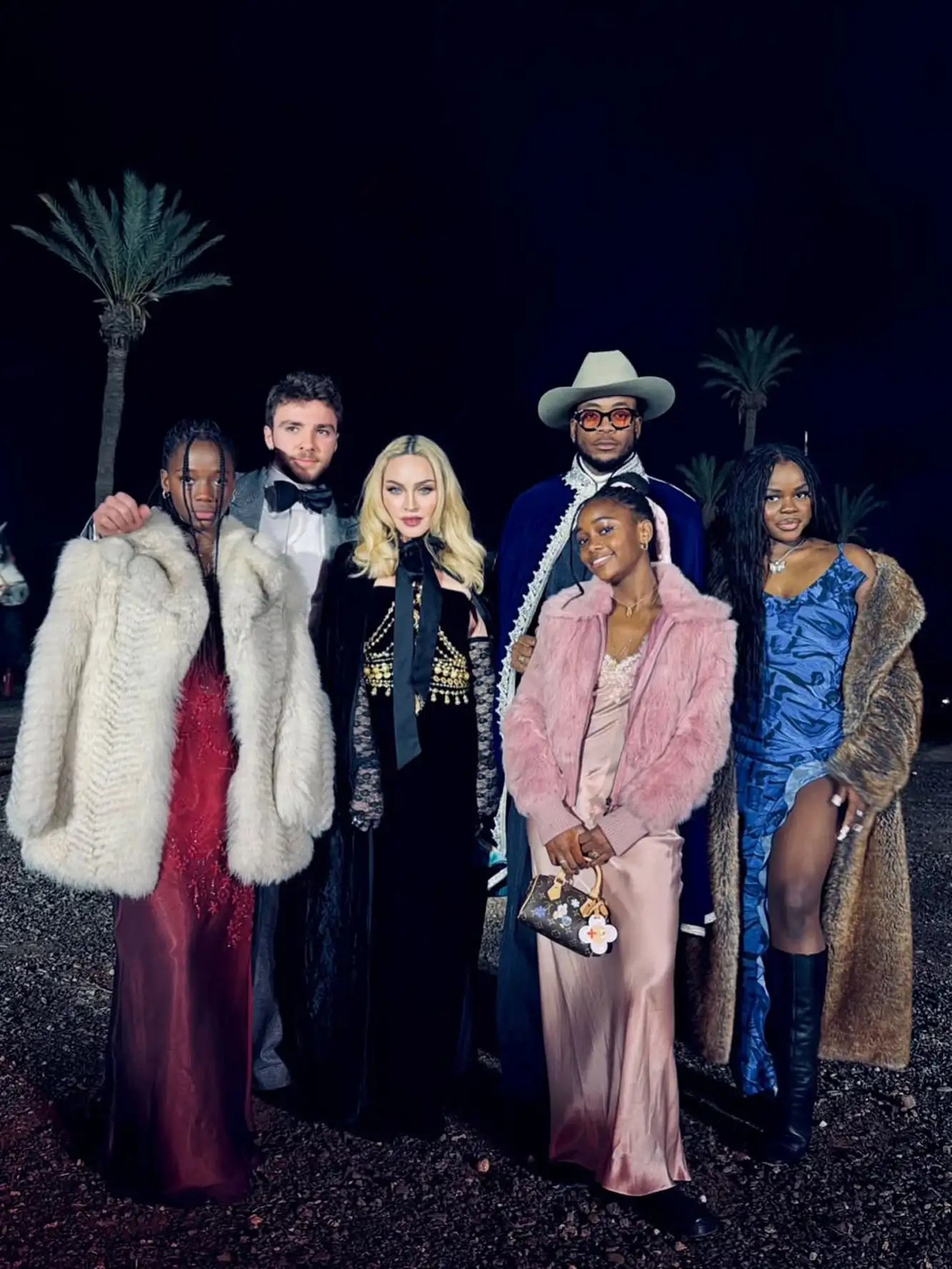 Madonna with her kids in Morocco