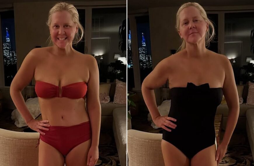 Amy Schumer Shows Off Her Bikini Line While Embracing Self-Care and Living Without Regrets