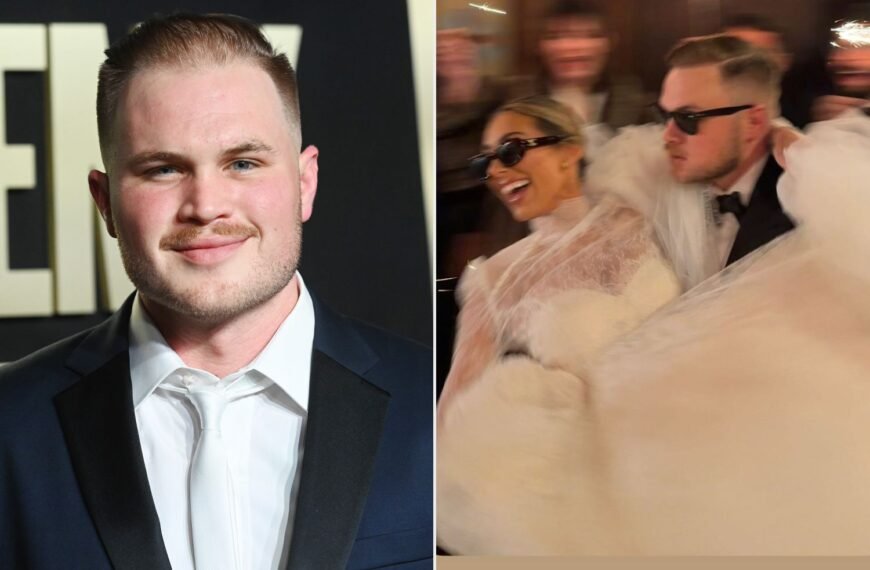 Samantha Leonard Posts Heartfelt Photo of Zach Bryan's Emotional Moment at Their Church Wedding in Spain