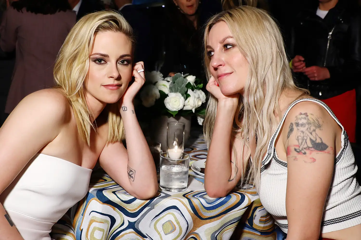 Kristen Stewart and Dylan Meyer attend The Hollywood Reporter Nominees Night presented by IHG Hotels and Resorts at Spago on March 07, 2022 in Beverly Hills