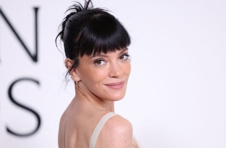 Lily Allen Enjoys a Day at the Beach in Fun Mismatched Bikinis