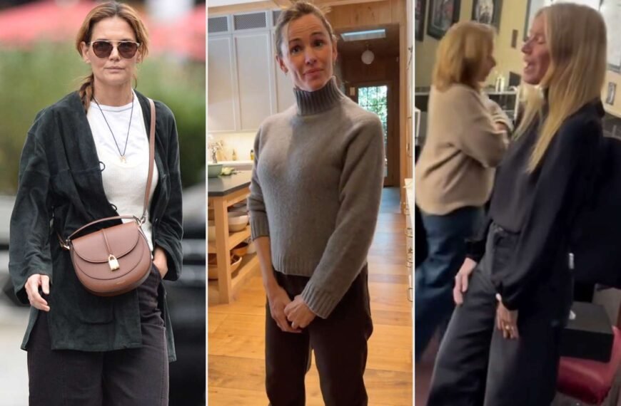 How Katie Holmes, Gwyneth Paltrow, and Other Celebrities Are Styling Black Jeans for Winter Outfits You Can Try