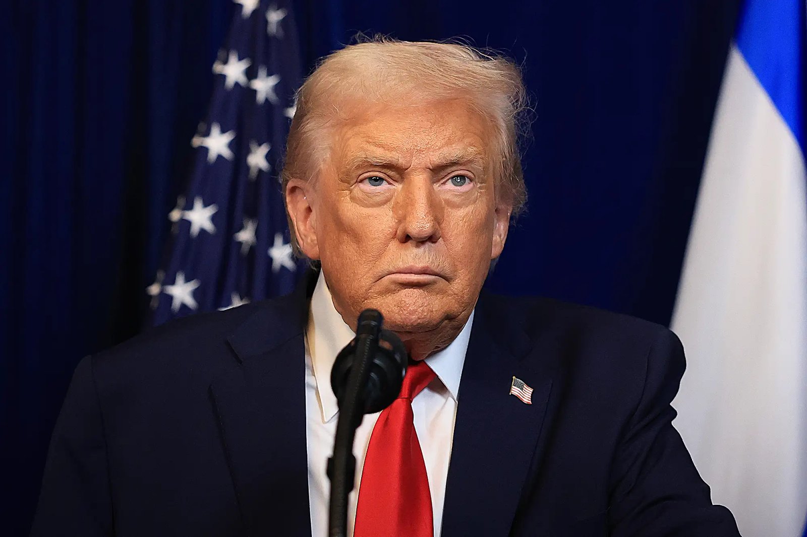 President Trump at a press conference