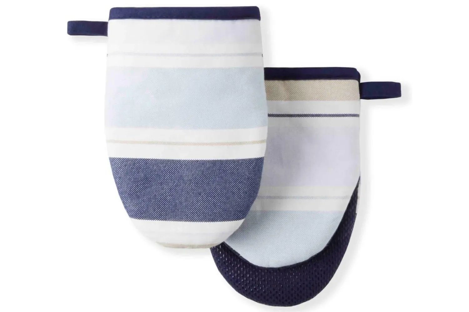 Martha Stewart Thin Stripe Mini Oven Mitt 2-Pack Set