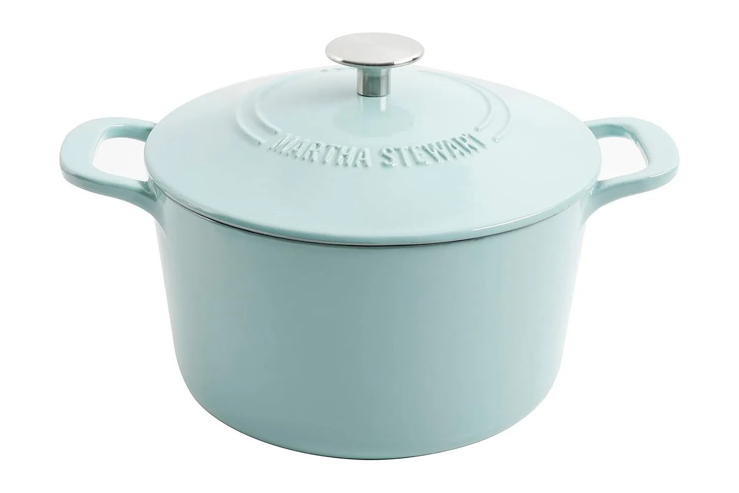 MARTHA STEWART Gatwick 7-Quart Enamel Cast Iron Dutch Oven