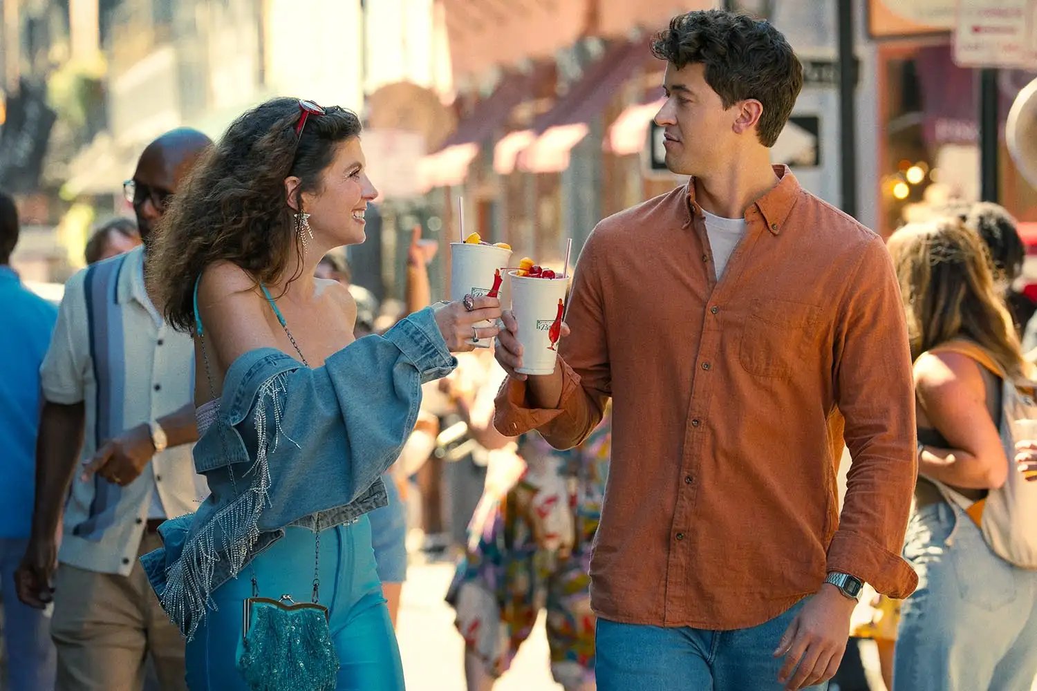 Emily Bader and Tom Blyth in 'People We Meet on Vacation'