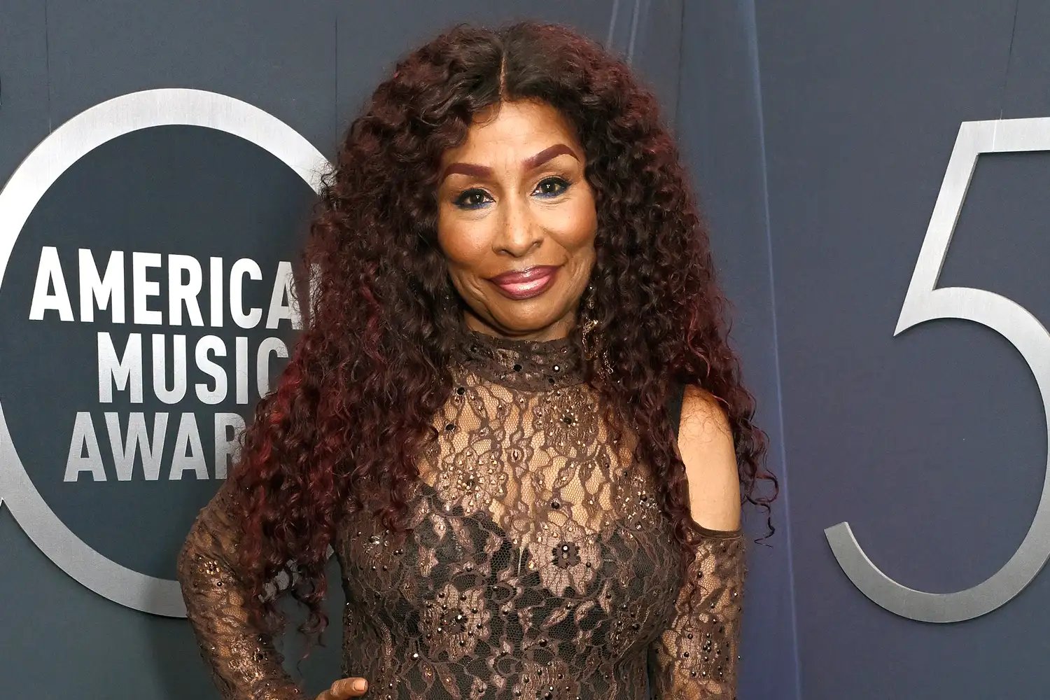 Chaka Khan arrives at the American Music Awards 50th Anniversary Special at LA Center Studios in Los Angeles, California.
