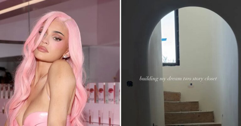 Kylie Jenner Shares Her Beautiful Two-Story Closet During Mansion Renovations, Plus a Look at Stormi's Shower