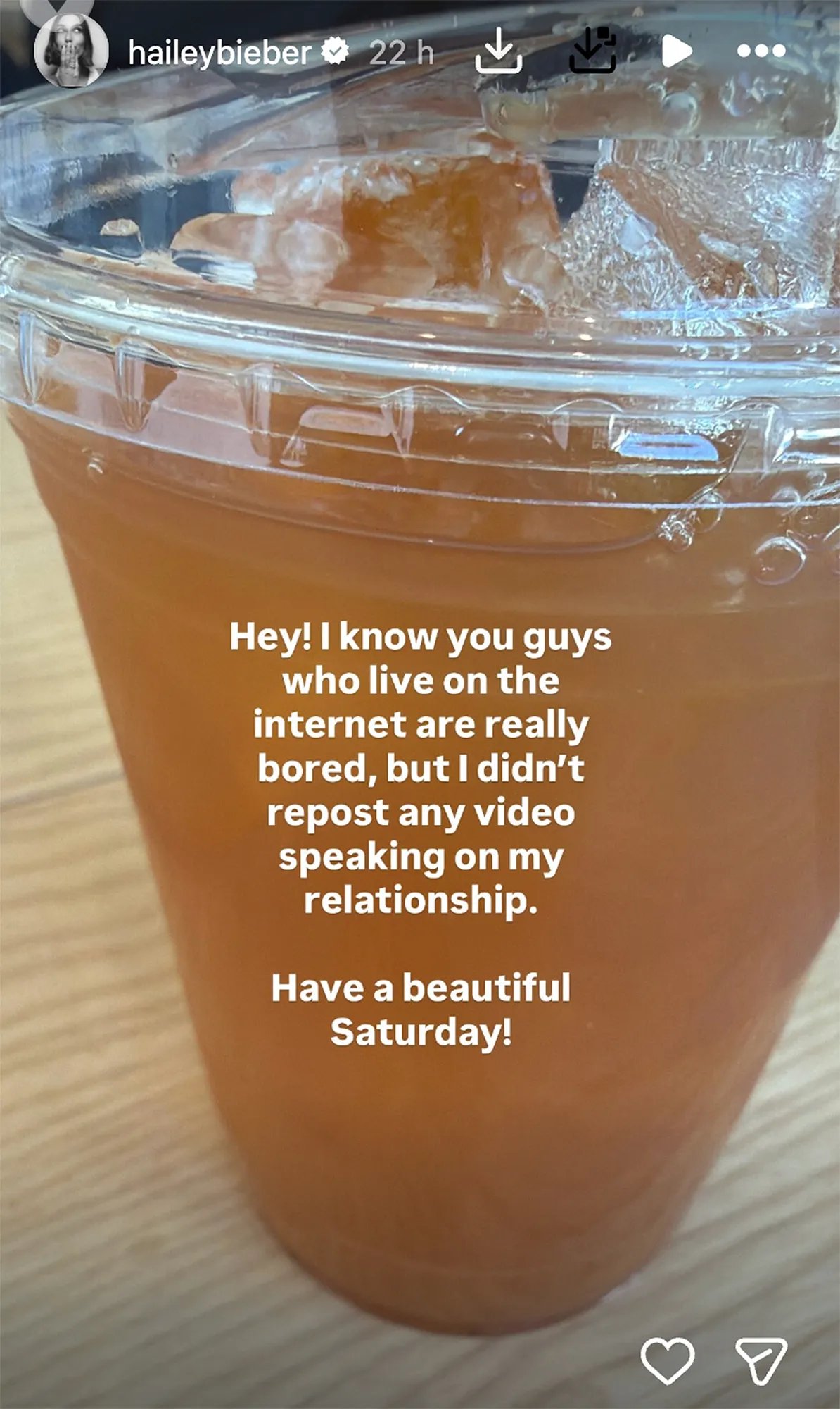 Hailey Bieber Denies Reposting TikTok Video About Abuse in Her Relationship with Justin Bieber