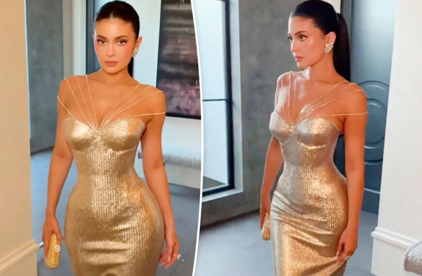 Kylie Jenner Sparkles Brightly with Over 100 Carats of Diamonds at the Golden Globes