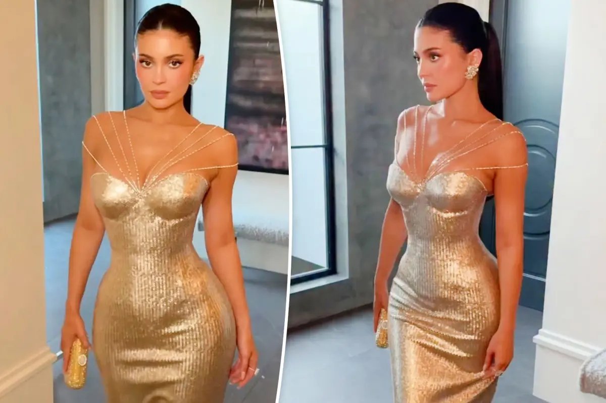 Kylie Jenner Sparkles Brightly with Over 100 Carats of Diamonds at the Golden Globes