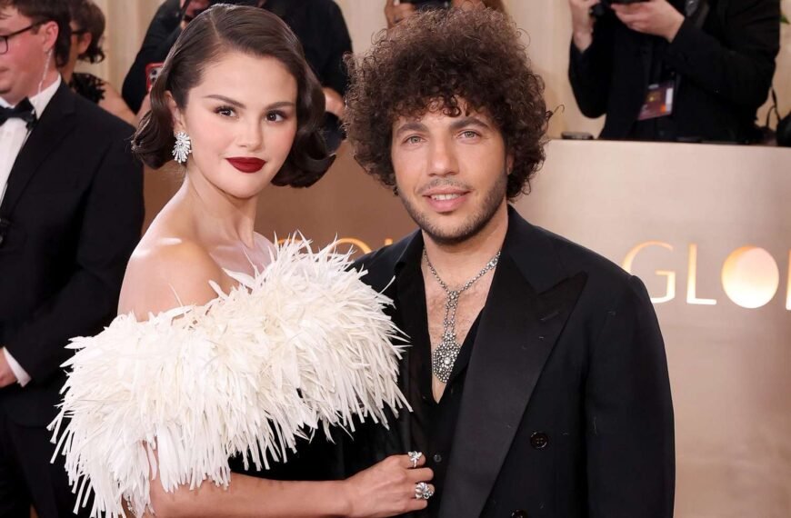 Selena Gomez and Benny Blanco Shine at the 2026 Golden Globes in Charming Old Hollywood Styles