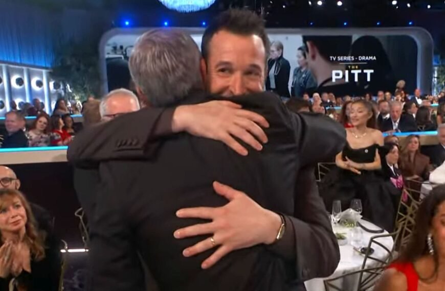 Noah Wyle Shares a Heartfelt Moment with George Clooney at the 2026 Golden Globes as The Pitt Takes Home Best TV Drama