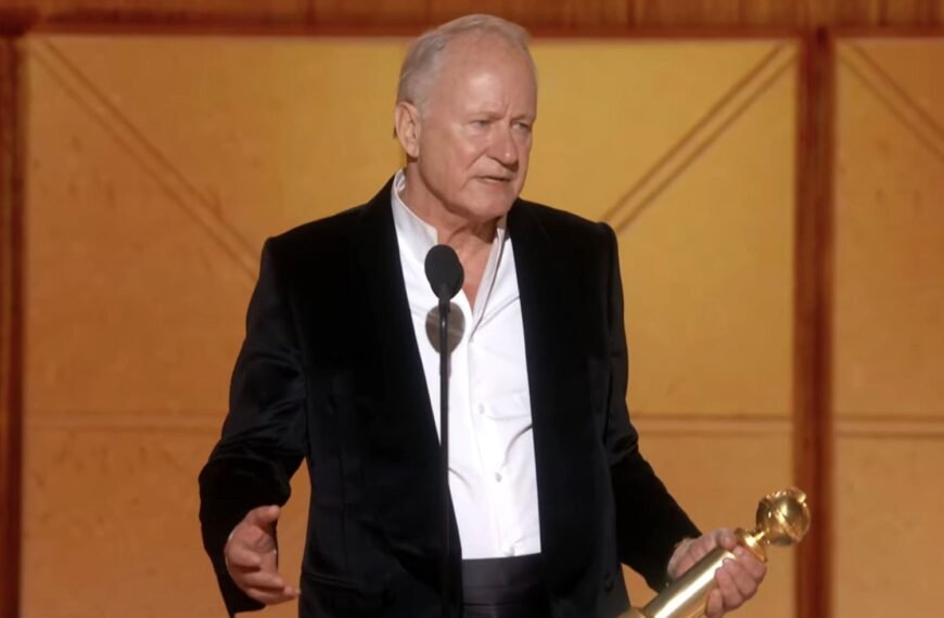 Stellan Skarsgård Expresses Gratitude to His Wife for Her Unwavering Support at the Golden Globe Awards