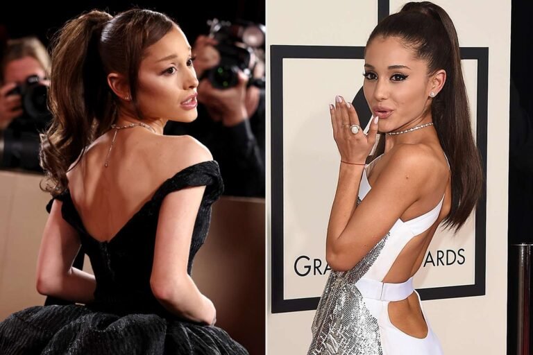 Ariana Grande Shows Off Her Iconic Ponytail at the 2026 Golden Globes