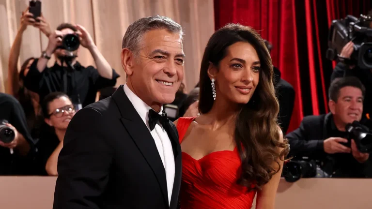 Amal Clooney Dazzles in a Chic Versace Minidress Following the Golden Globes