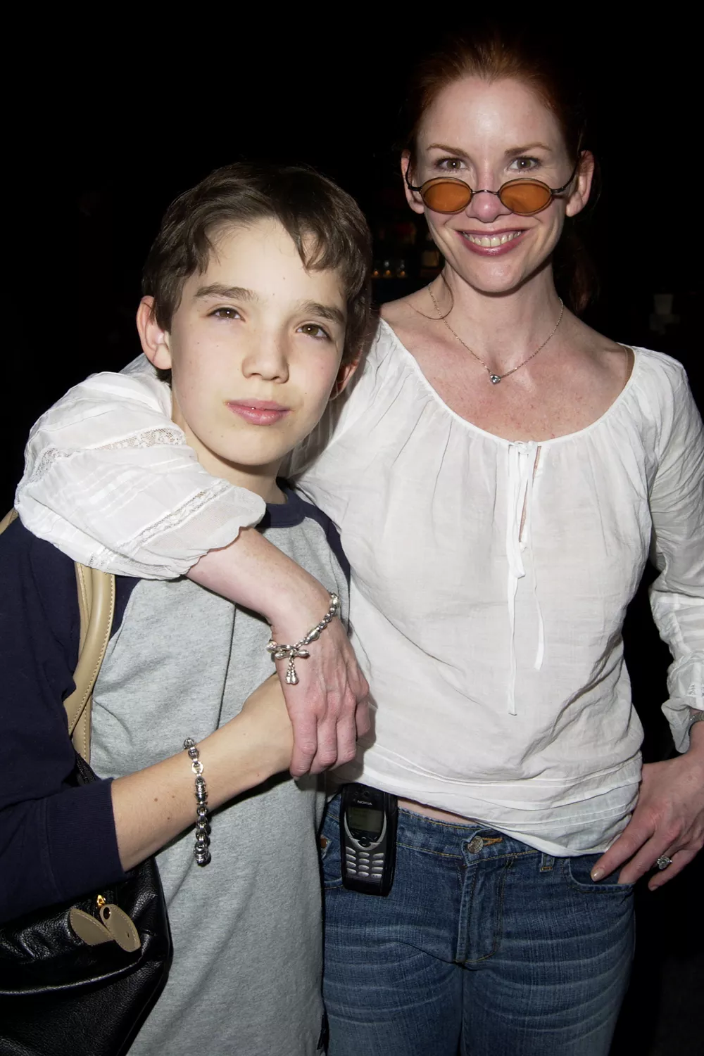 Melissa Gilbert and son Dakota Brinkman attend The 8th Screen Actors Guild Awards on March 10, 2002 in Los Angeles, CA.