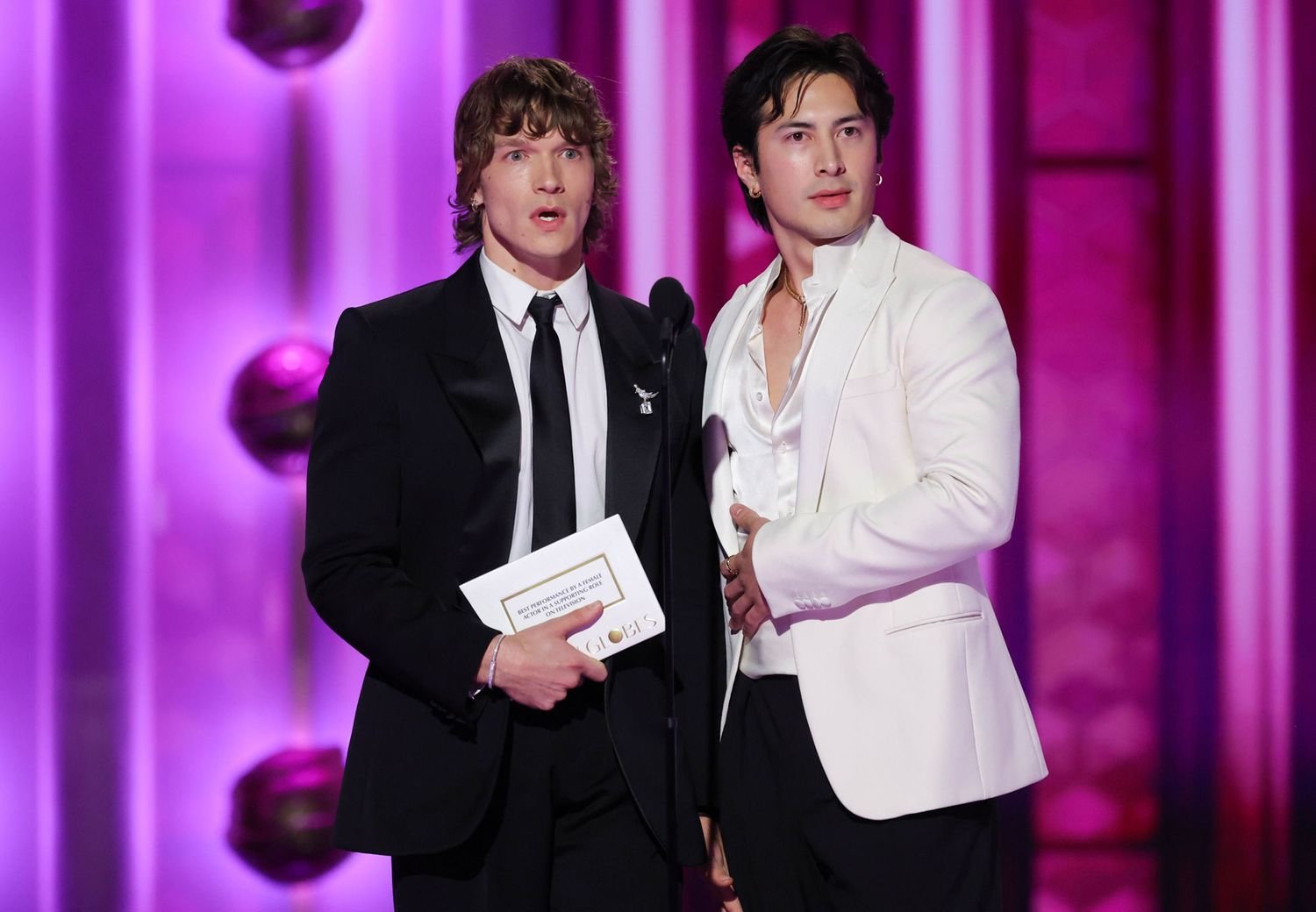 Hudson Williams and Connor Storrie Celebrate Their Golden Globes Debut with a Heartfelt Message to Fans: 'Hi Moms! Hi Daughters!'