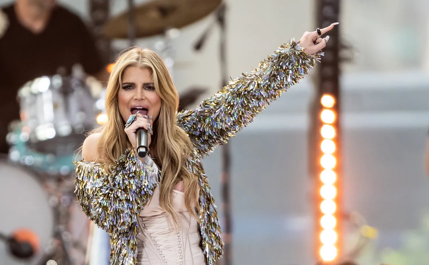 Jessica Simpson performing on the 'Today' show in 2025. Getty Images