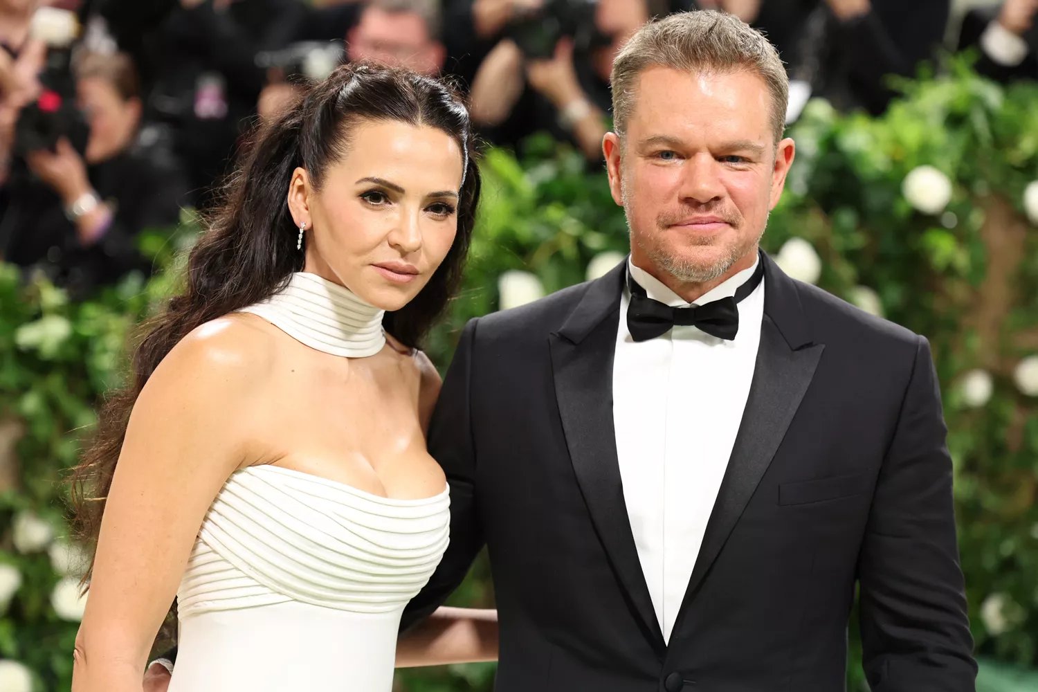 Luciana Damon and Matt Damon attend The 2024 Met Gala Celebrating "Sleeping Beauties: Reawakening"