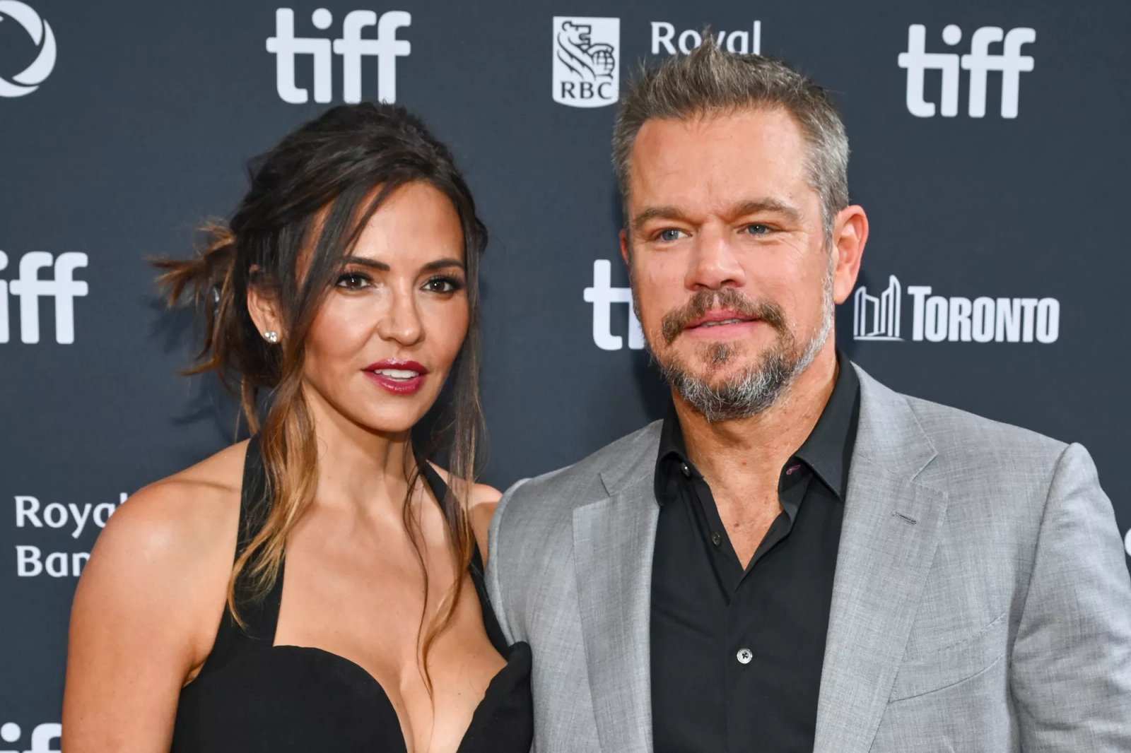 Luciana Barroso and Matt Damon