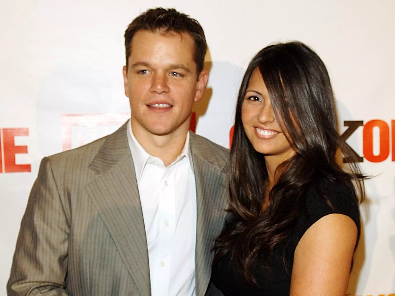 Matt Damon with his wife Luciana Damon