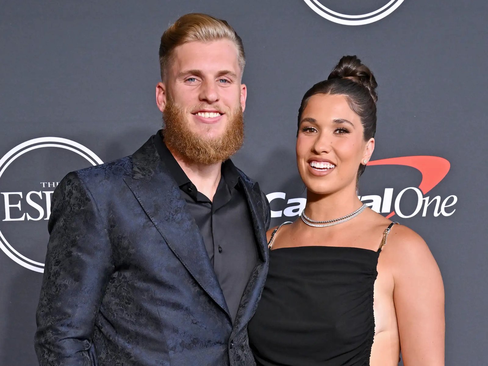 Cooper Kupp and Anna Marie Kupp attend the 2022 ESPYs at Dolby Theatre on July 20, 2022, in Hollywood, Calif.