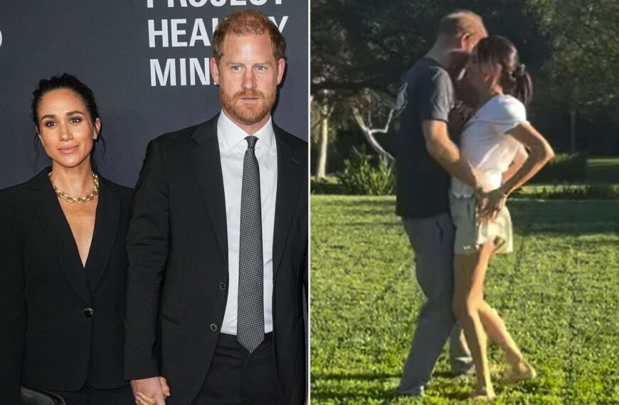 Prince Harry and Meghan Markle Share a Fun Moment During Backyard Dance Video