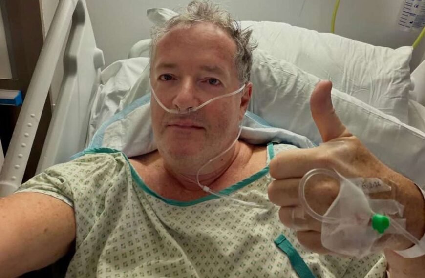 Piers Morgan Shares Hospital Selfie After Injury from a Small Fall