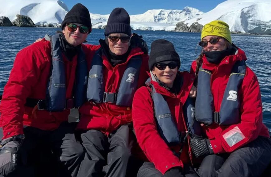 Michael Douglas and Catherine Zeta-Jones Enjoy Family Time in Antarctica with Dylan and Carys