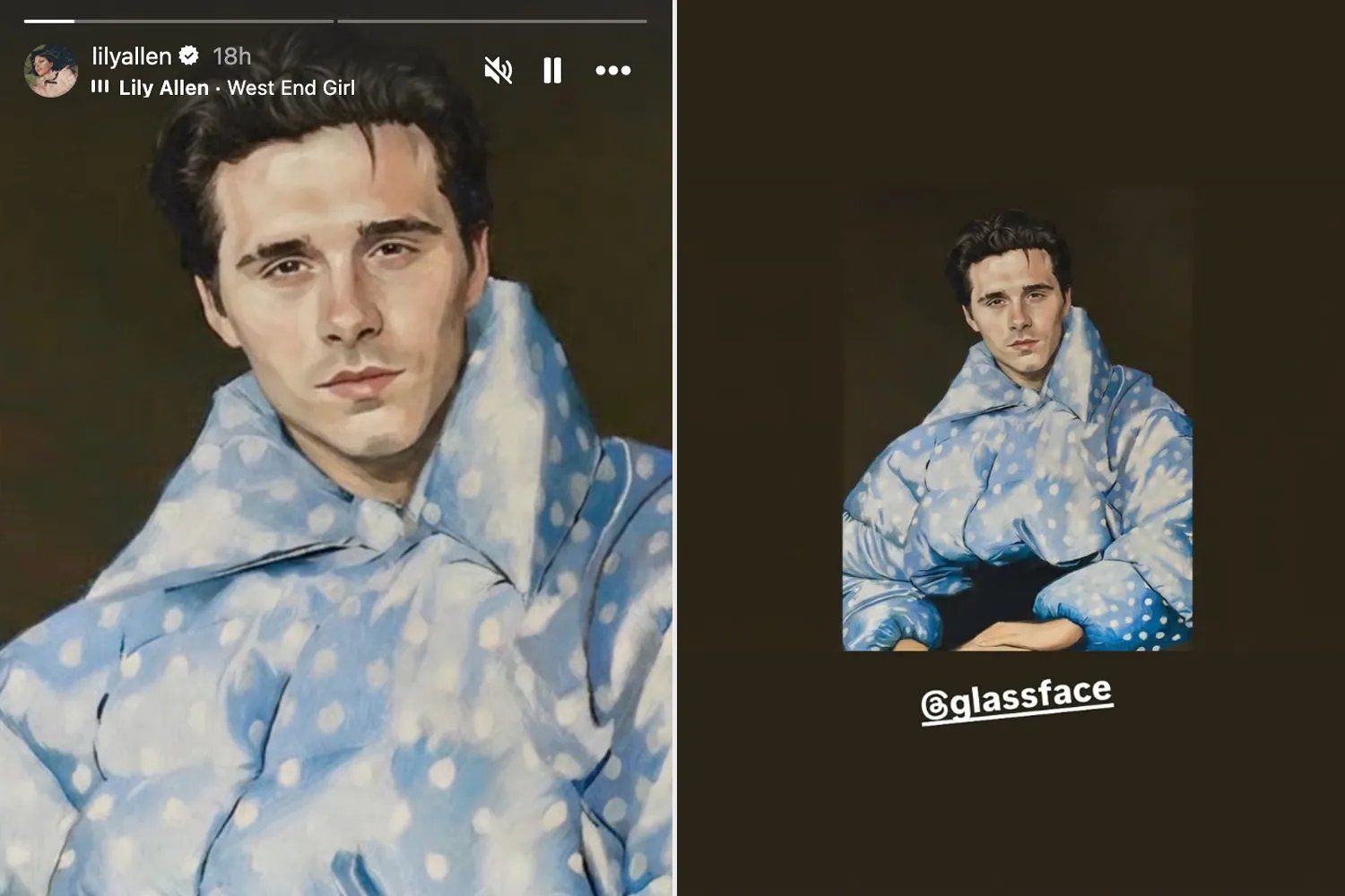 Lily Allen, Brooklyn Beckham, Instagram