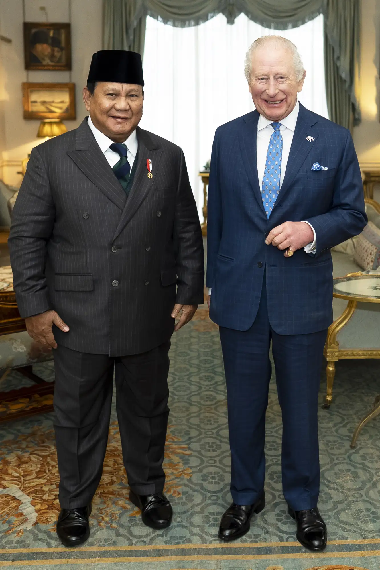  King Charles III receives President of Indonesia Prabowo Subianto