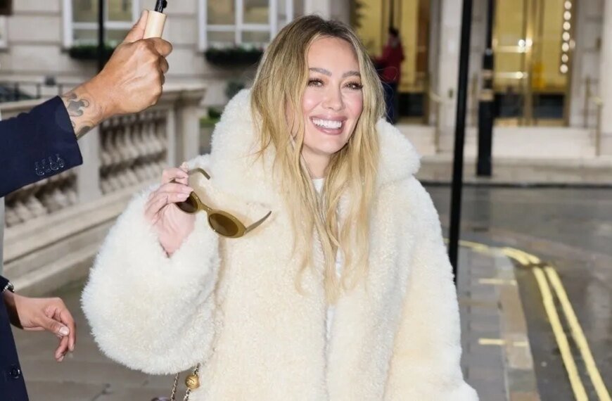 Hilary Duff Shows Us How to Style Gray Jeans at the Airport