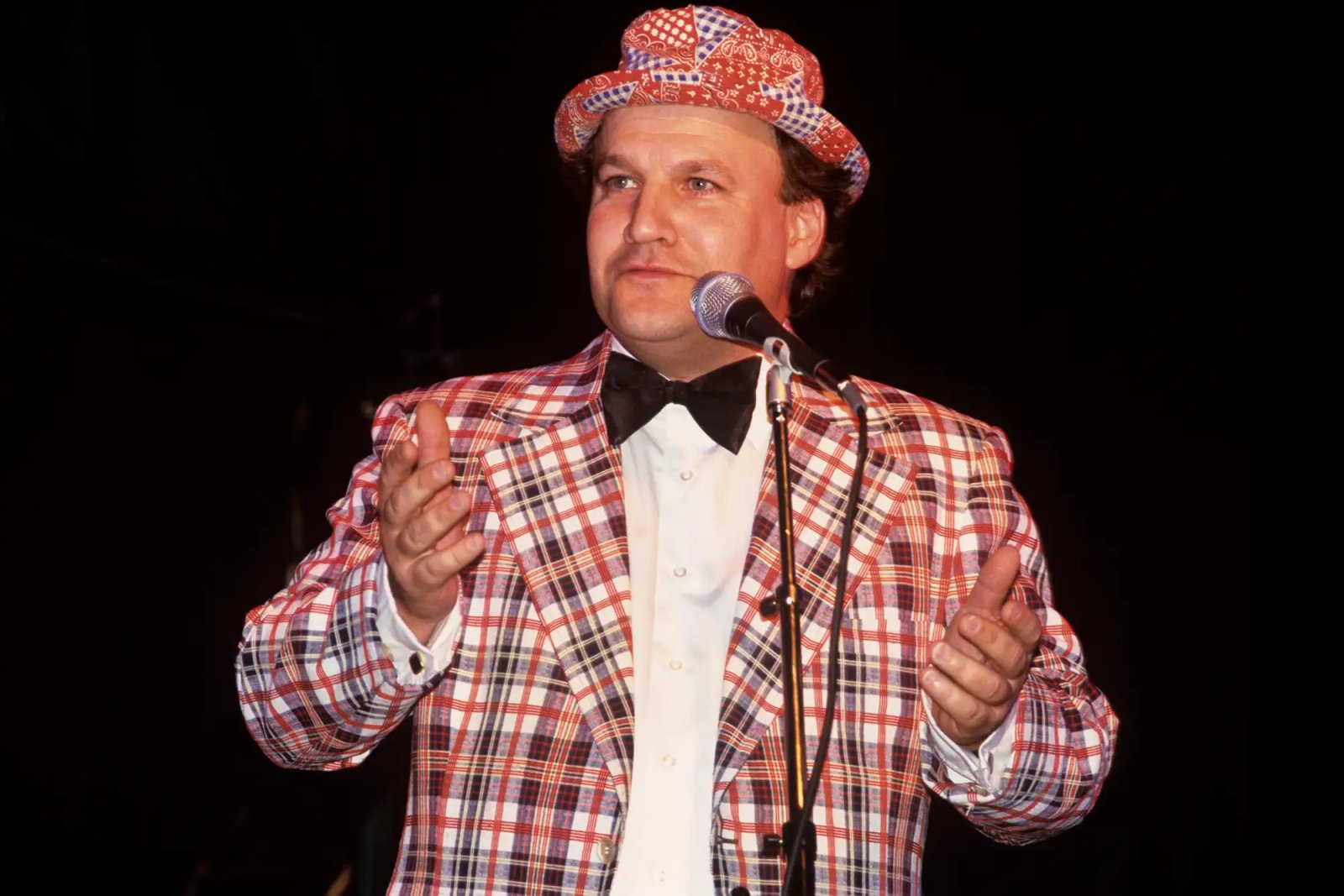 Uncle Floyd (aka: Floyd Vivino) performing at The Bottom Line in New York City on December 12, 1997. 