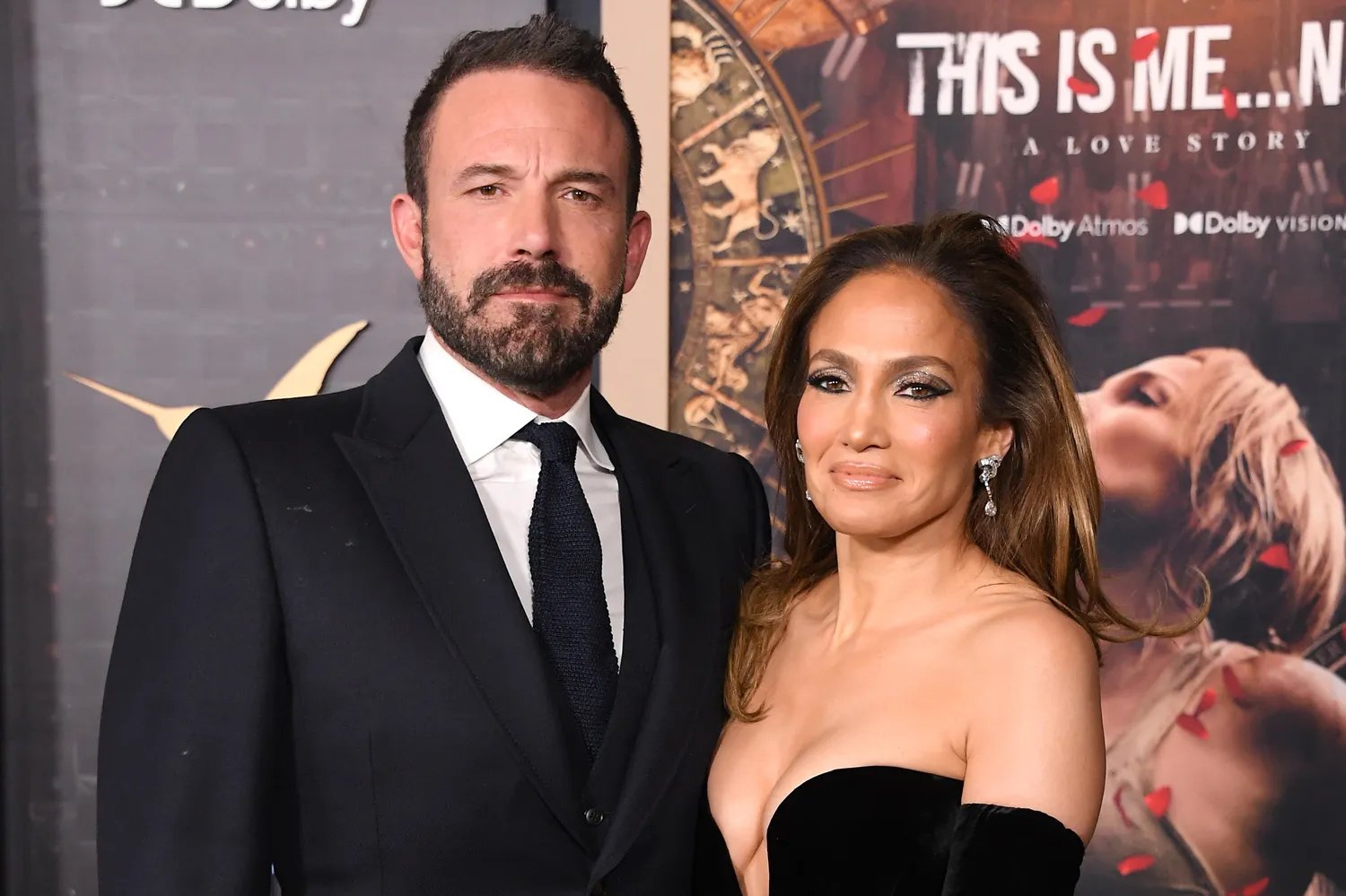Ben Affleck and Jennifer Lopez at the premiere of 'This Is Me...Now: A Love Story' on Feb. 13, 2024, in Hollywood, Calif.