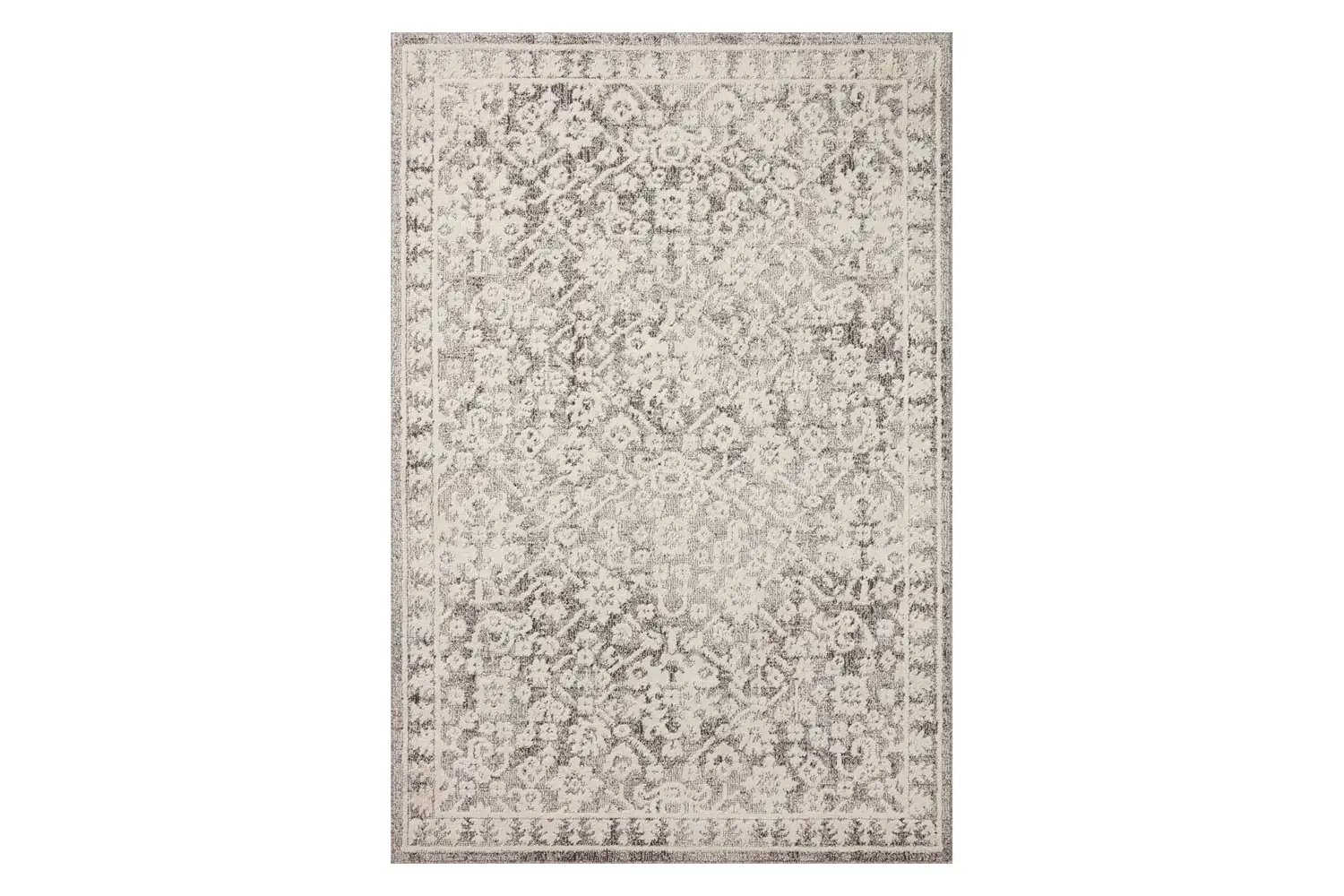 Magnolia Home by Joanna Gaines x Loloi Gigi Grey / Ivory Area Rug