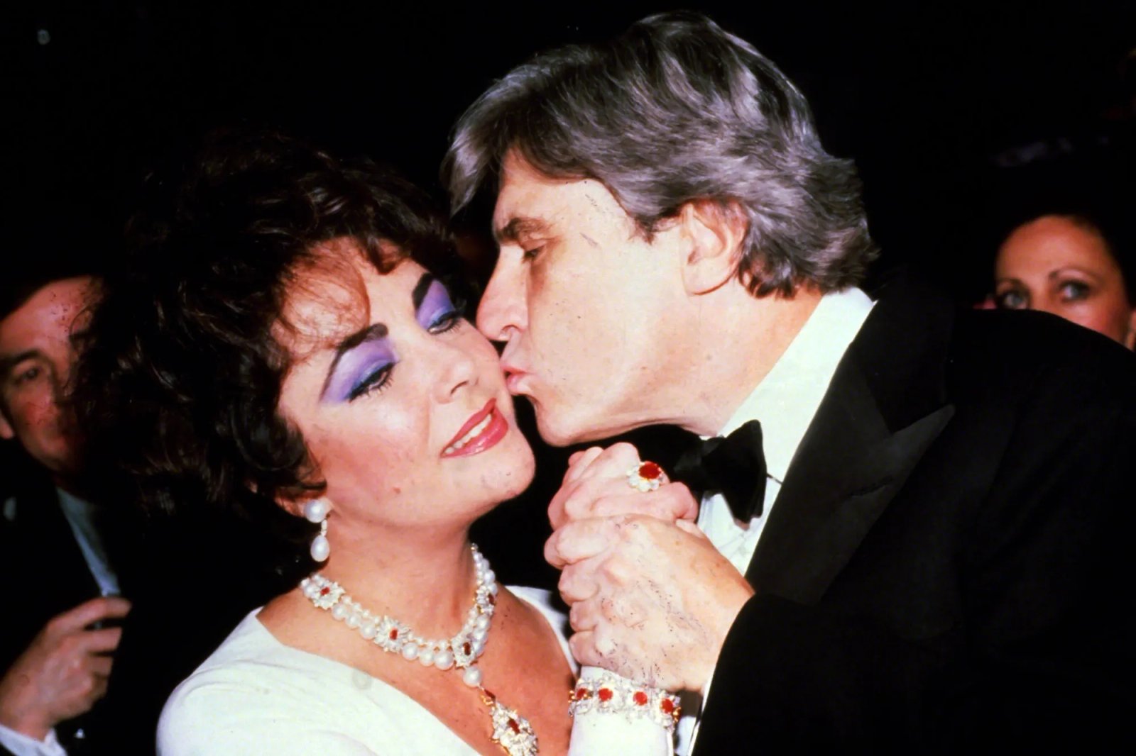 Elizabeth Taylor with Senator John Warner at the play, The Little Foxes.