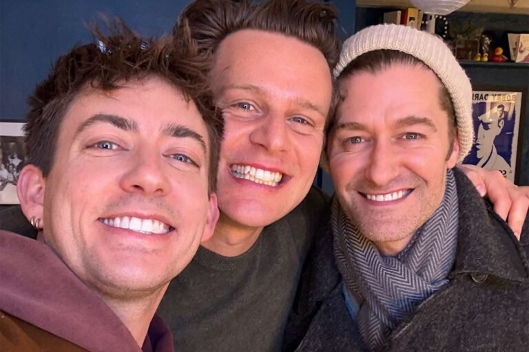 Glee Friends Reunite to Support Jonathan Groff at Just in Time on Broadway