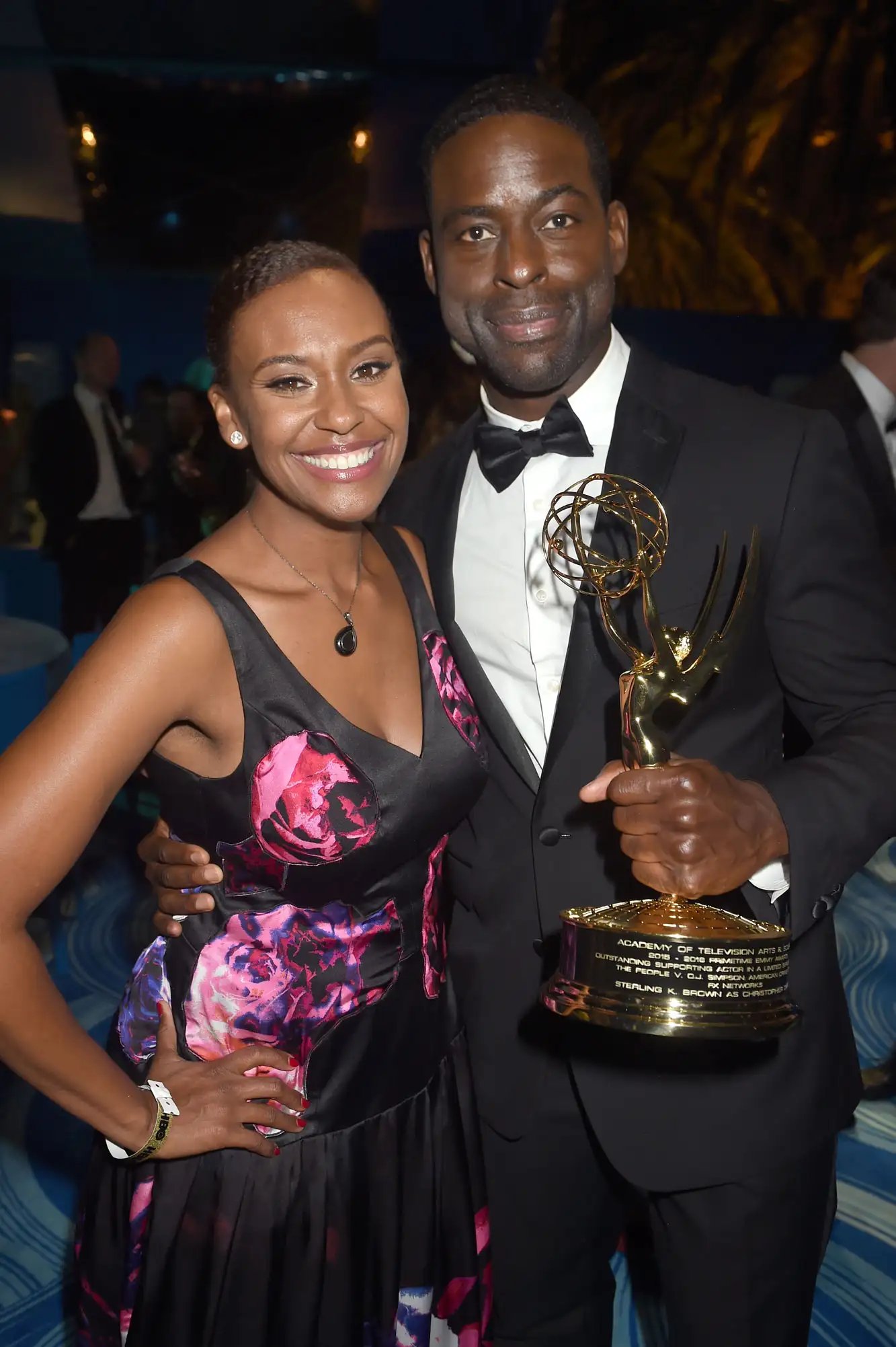 Actors Ryan Michelle Bathé and Sterling K. Brown attend HBO's Official 2016 Emmy After Party at The Plaza at the Pacific Design Center on September 18, 2016