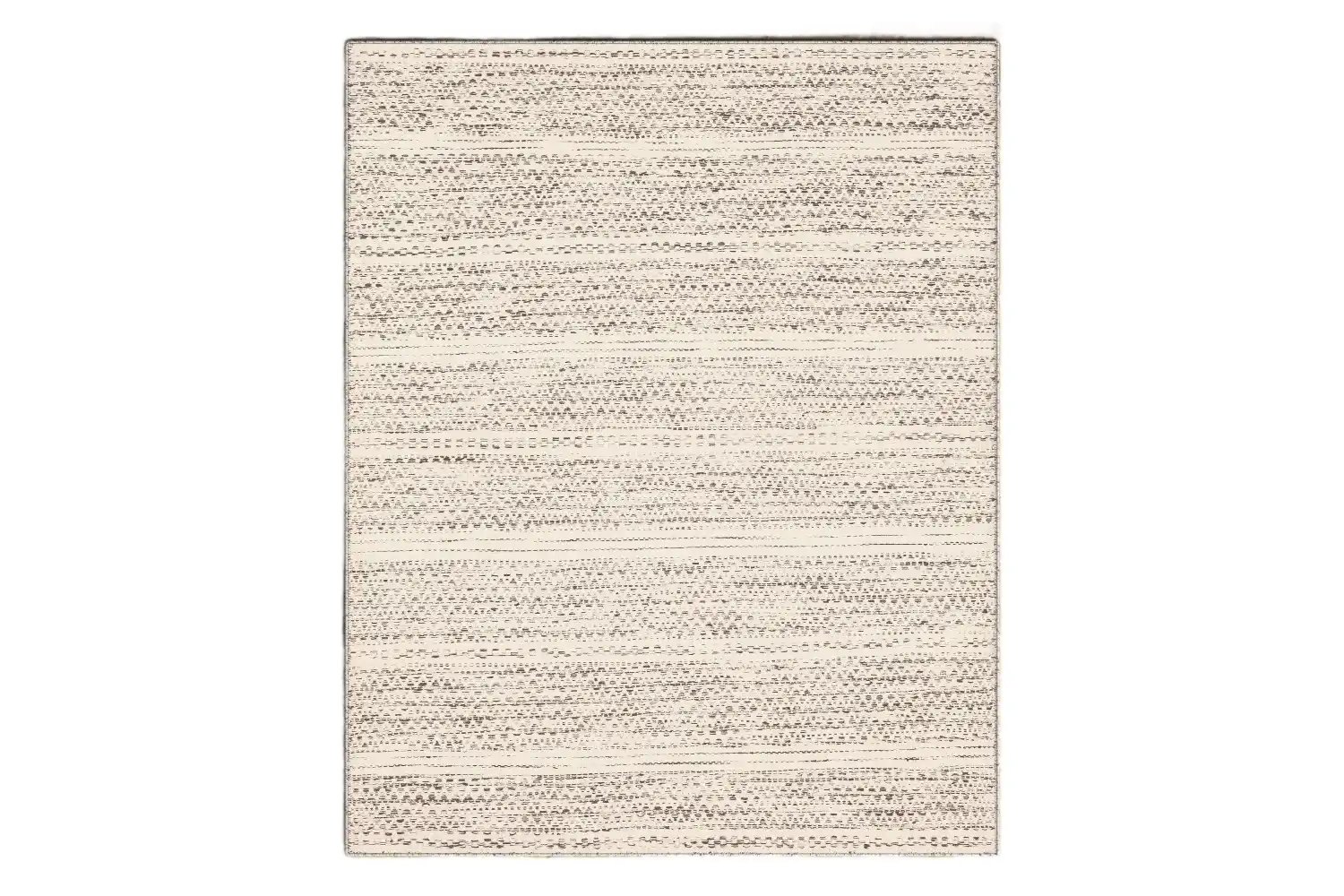 Sylvie Chevron Flatweave Wool Creamblack Area Rug